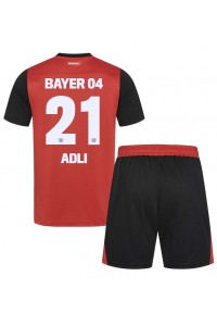 Bayer Leverkusen Amine Adli #21 Babyklær Hjemme Fotballdrakt til barn 2024-25 Korte ermer (+ Korte bukser)